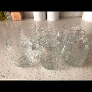 Gorgeous set of 6 Princess House Mugs